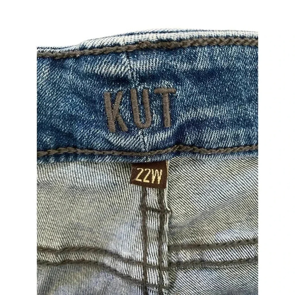 Kut from the Kloth Women Blue High Rise Fab Ankle Skinny Denim Jean Size 22W - Picture 5 of 6